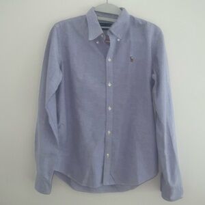 Ralph Lauren Women’s Slim-fit Oxford Lavender Shirt